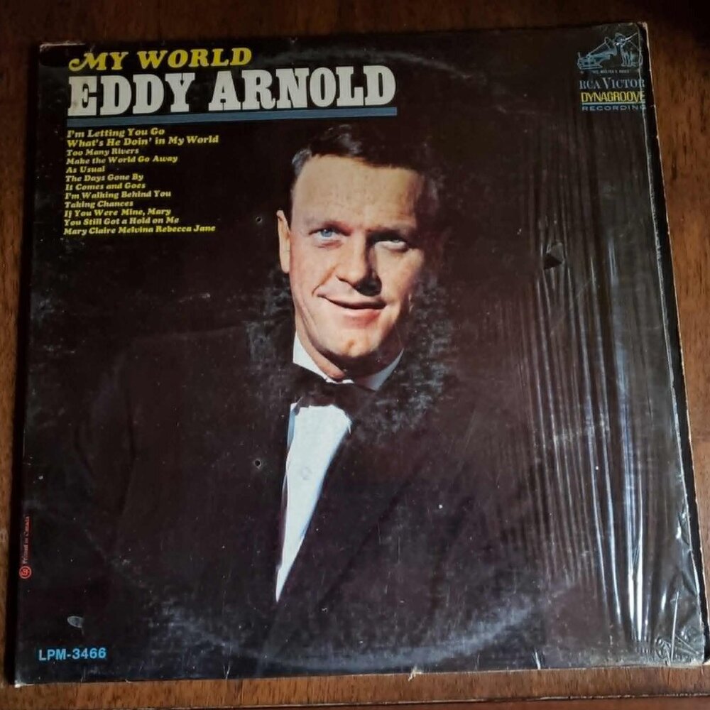 Vintage Eddy Arnold Vinyl LP – My World – © 1965